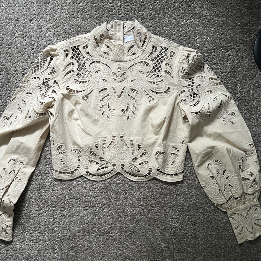 - Intermix cotton eyelet top